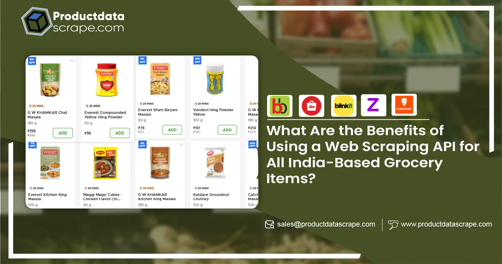 What Are the Benefits of Using a Web Scraping API for All India-Based Grocery Items